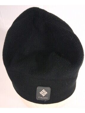 COLUMBIA Beanie S/M Unisex OMNI-Heat Sliver Lining Black Hat Cold